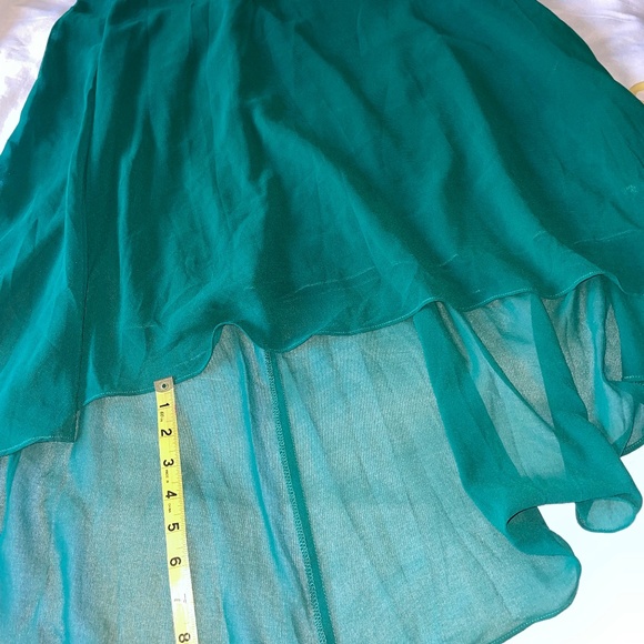 Ever PrettyLong Chiffon Empire Waist Bridesmaid Dress W/Short Flutter sleeve Sz6 - Picture 7 of 14